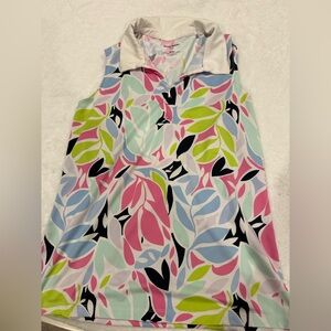Tommy Bahama Multicolor Leaf Print Tank Top